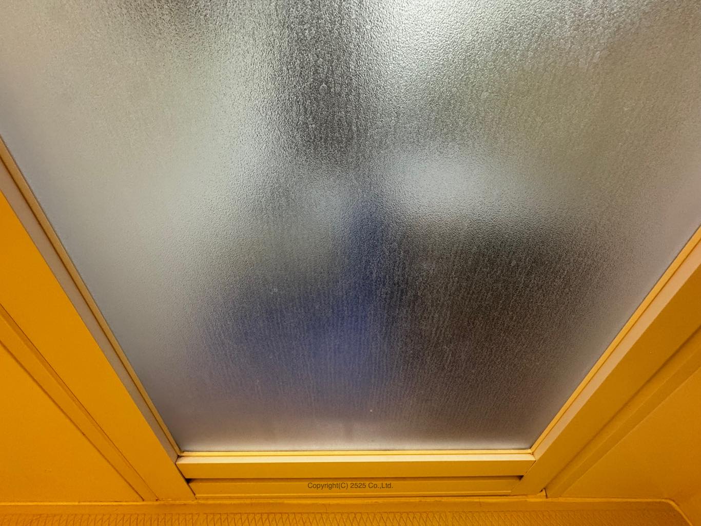 浴室ドアの洗浄前