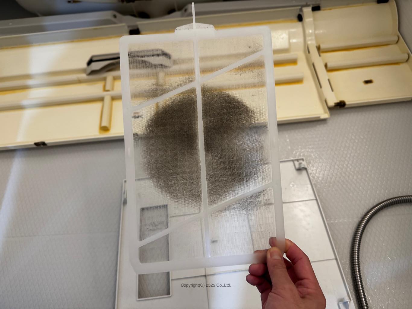 換気扇フィルターのホコリ