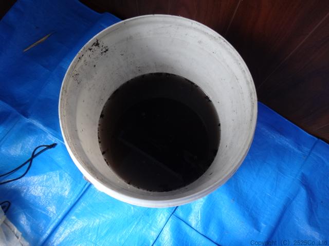 f40stcxp洗浄後に出てきた汚水