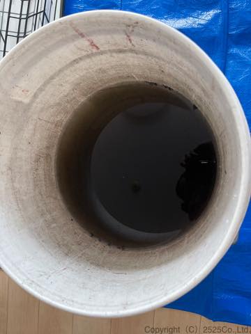 as-x56h2洗浄後の汚水