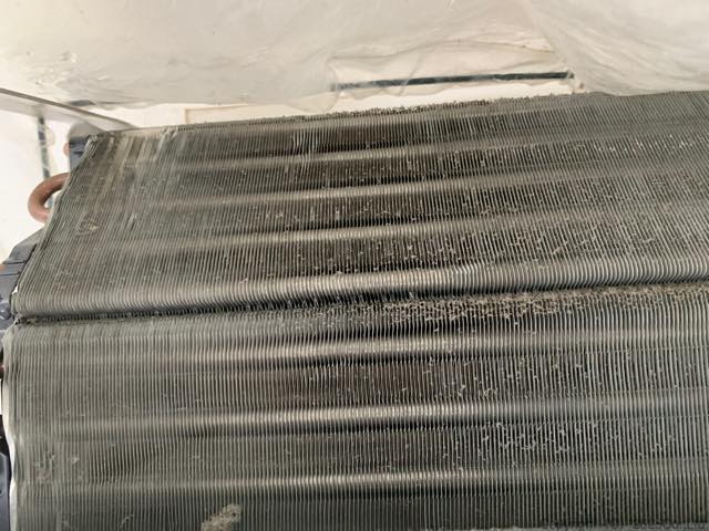 k40f2洗浄前のアルミフィン