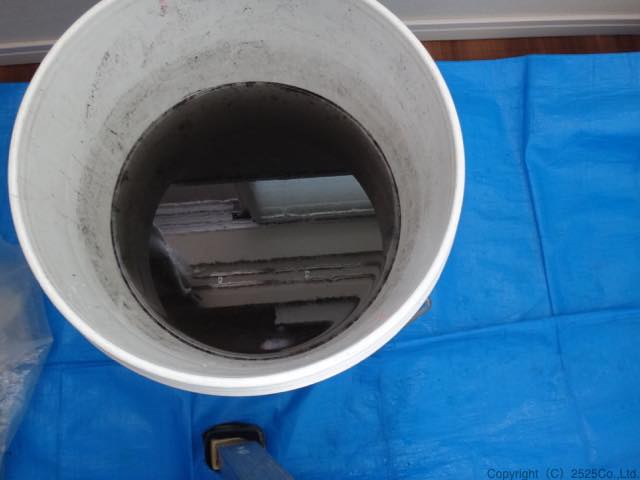 MSZ-W224洗浄後の汚水