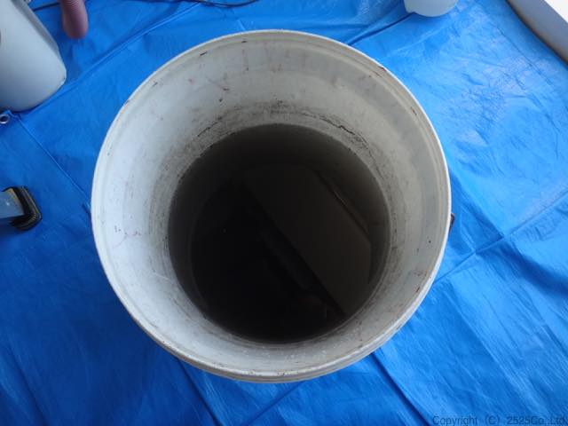 MSZ-W564S洗浄後の汚水