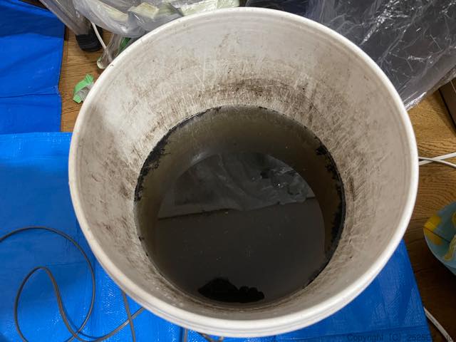 cs-220dexbk洗浄後の汚水